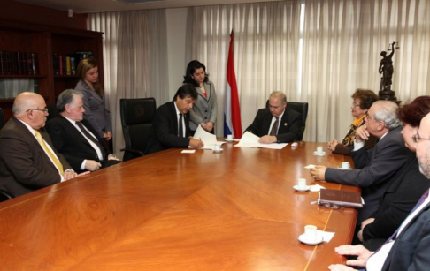 Durante la firma de convenio entre autoridades de la Corte Suprema de Justicia y el Ministerio Público