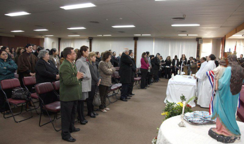 La misa se realizó en la sede judicial de Asunción