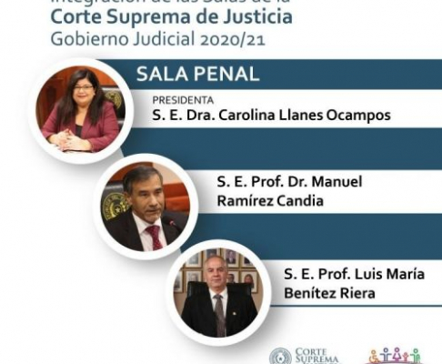 Integrantes de la Sala Penal de la Corte Suprema de Justicia.