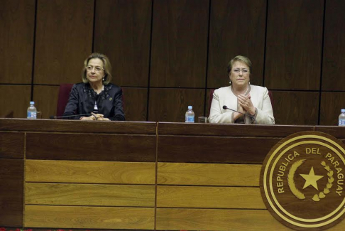 Ministra Pucheta participó en conferencia de Pdta. Bachelet