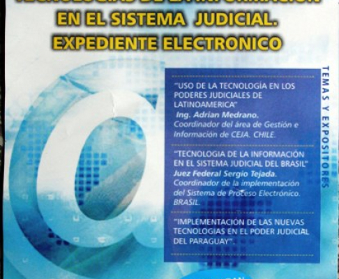 Harán seminario internacional sobre “Tecnologías de la Información en el Sistema Judicial. Expediente Electrónico”