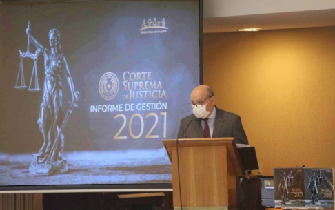 Presidente de la Corte presentó Informe de Gestión 2021