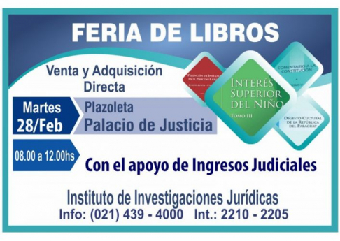 Feria de libros y capacitación sobre bases de datos jurídicos