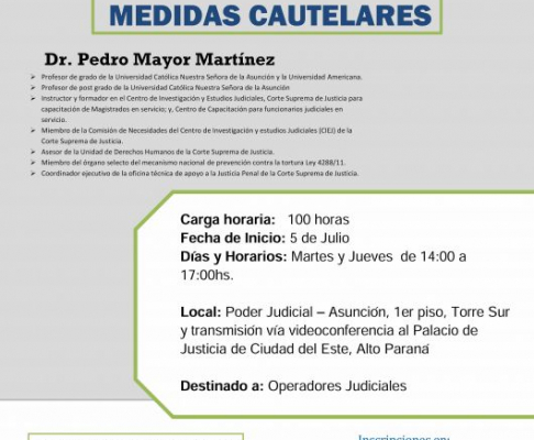 Las inscripciones para el curso están abiertas.