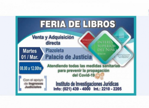 Feria de libros se realizará el martes 1 de marzo