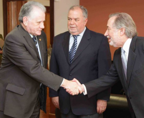 El presidente de la Corte Suprema de Justicia, Víctor Manuel Núñez, recibió a representantes de la Unión de Partidos Latinoamericanos (UPLA)