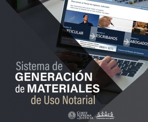 Sistema de Generación de Materiales para Uso Notarial.