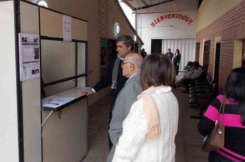 El ministro Blanco recorrió dependencias provisorias del Palacio de Justicia.