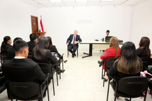 Estudiantes de la UNP visitaron el Museo de la Justicia.