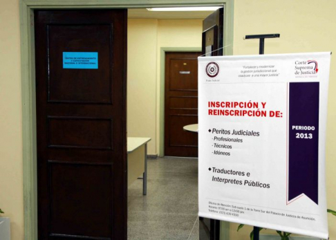 Las inscripciones se podrán realizar en la oficina especializada, ubicada en el Palacio de Justicia de Asunción