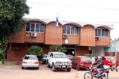 Fachada de la sede judicial de Caaguazú.