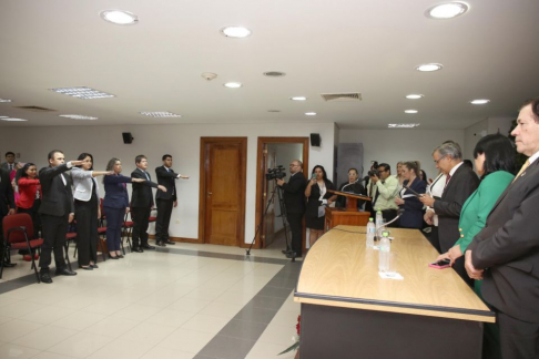 Jornada de trabajo del ministro Ramírez Candia en Coronel Oviedo.